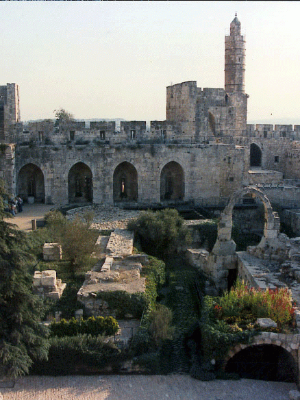 Restos arqueológicos de parte de la Ciudad Vieja de Jerusalem.