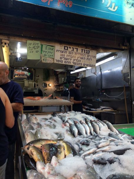 Pescadería del mercado Mahane Yehuda
